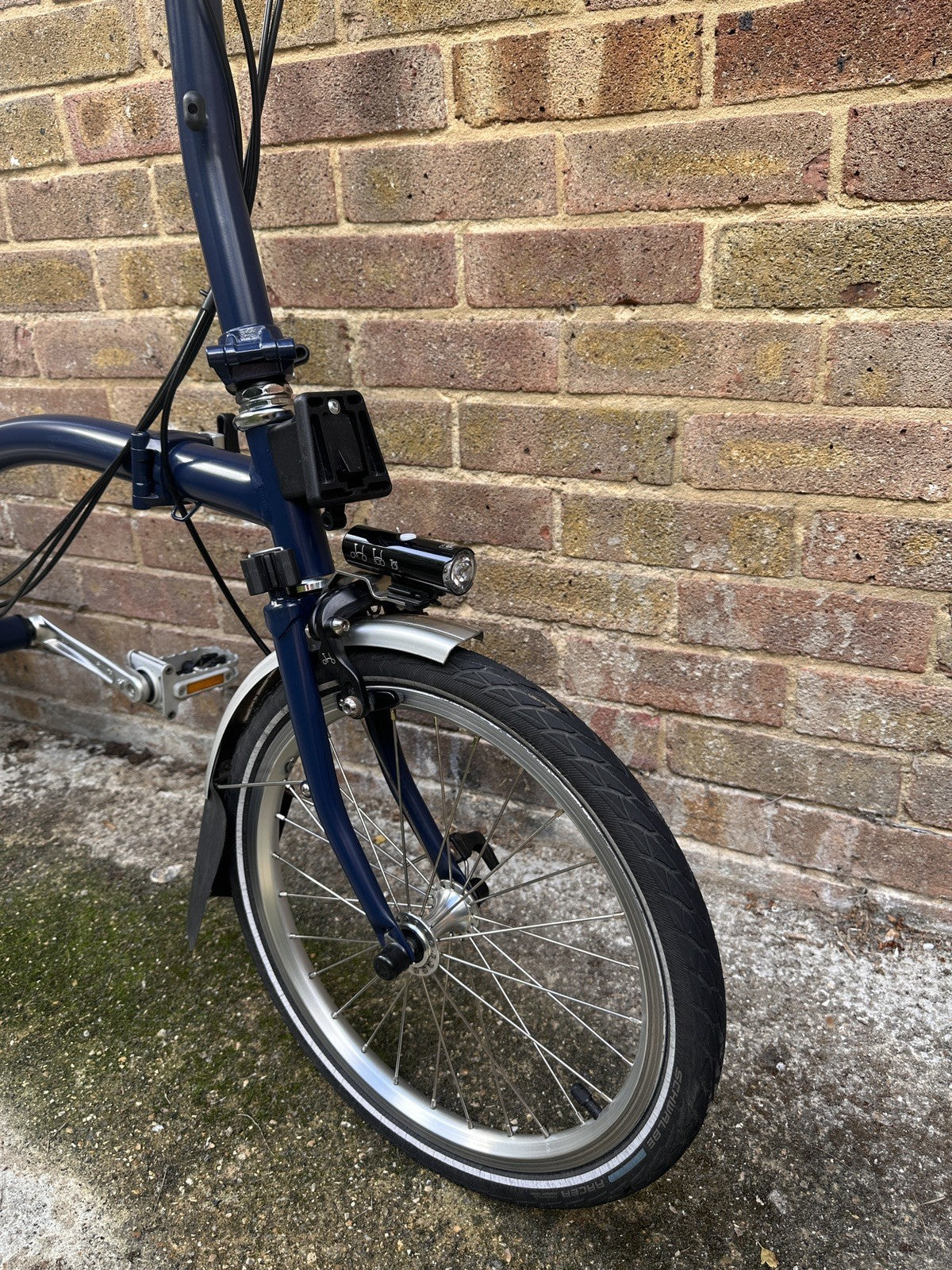 Brompton C Line Explore 2024 6-Speed, Tempest Blue, Excellent Condition, Lights
