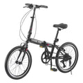 20"Adult Folding Bicycle 7Speed Transmission System Folding Male Female Bicycles