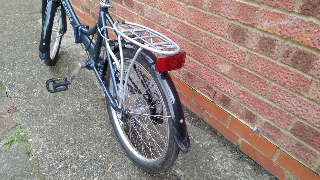 Raleigh EVO 7 SP AirLite Folding Bike Grey / Navy Bicycle 20" Wheels