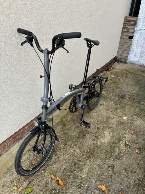 Brompton  H4L-P Line High Superlight folding bike.  Storm Grey. Inc Rear Rack.