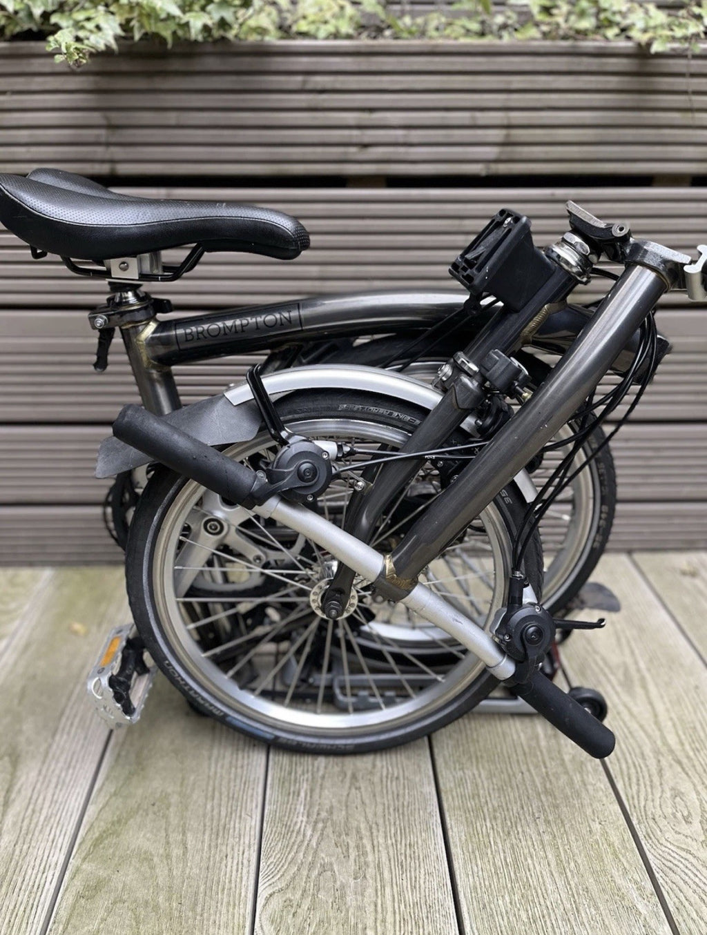 Brompton C Line S6R (6 Speed) folding bicycle - Raw Lacquer
