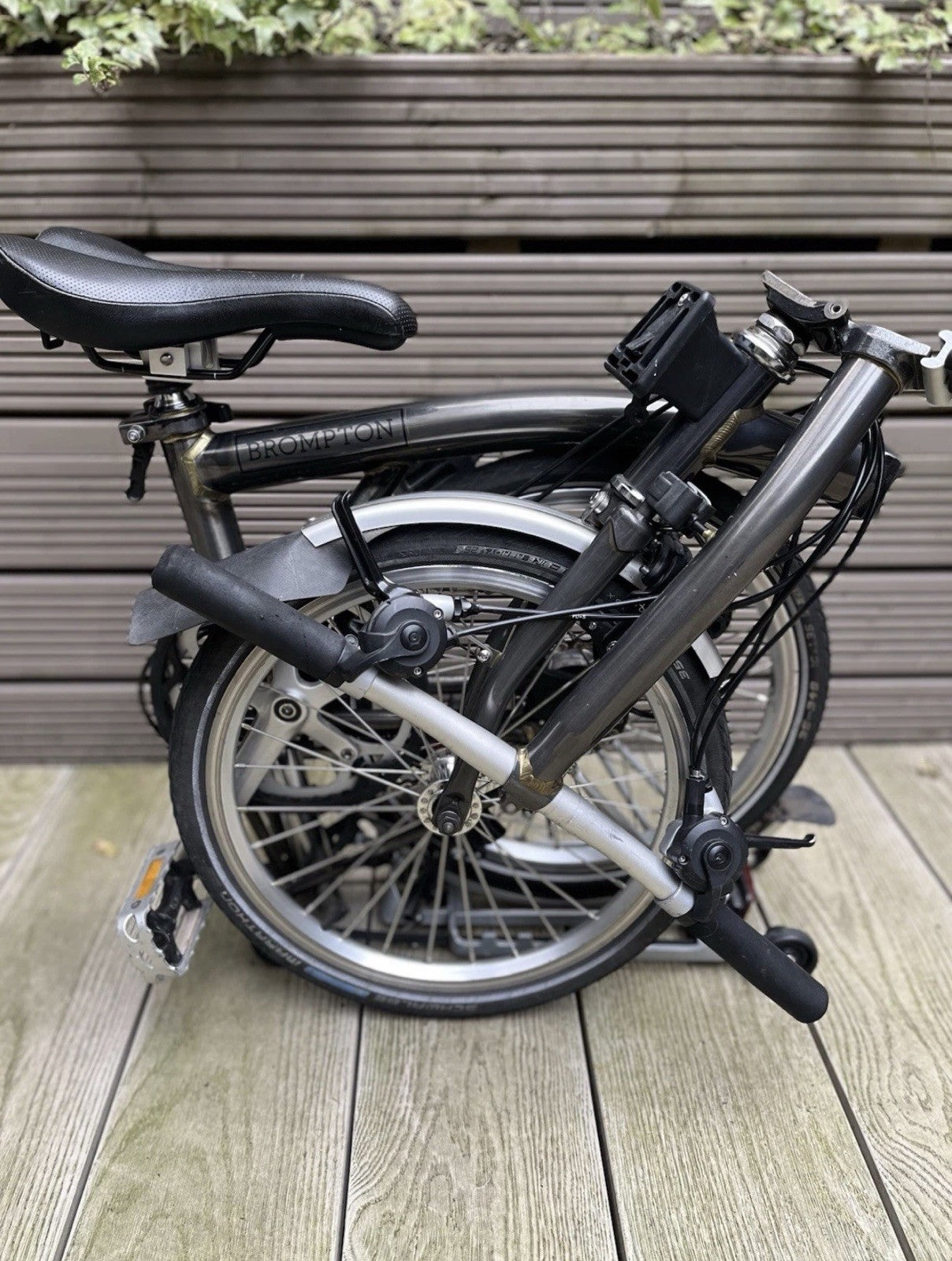 Brompton C Line S6R (6 Speed) folding bicycle - Raw Lacquer
