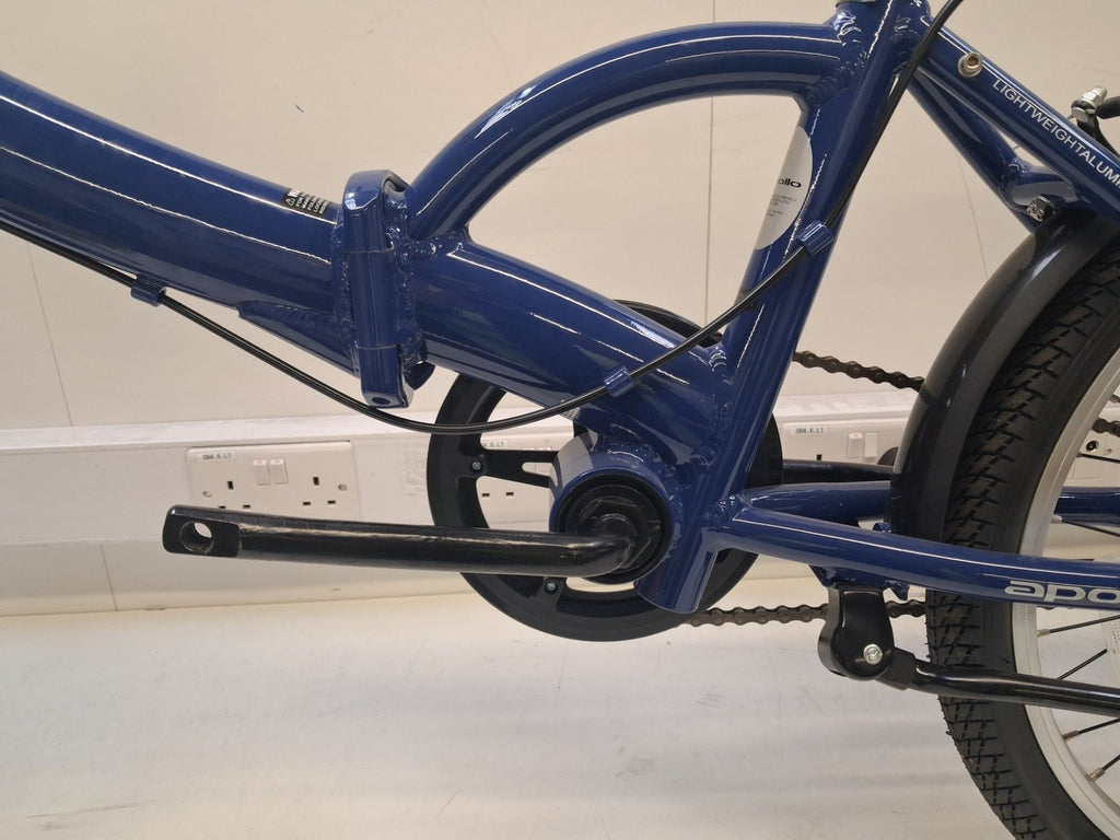 Apollo Tuck Single Speed One Size Compact 14kg Folding Bike - Blue (Scratched)