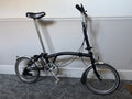 Brompton Folding Bike, 3-Speed, black, great condition.