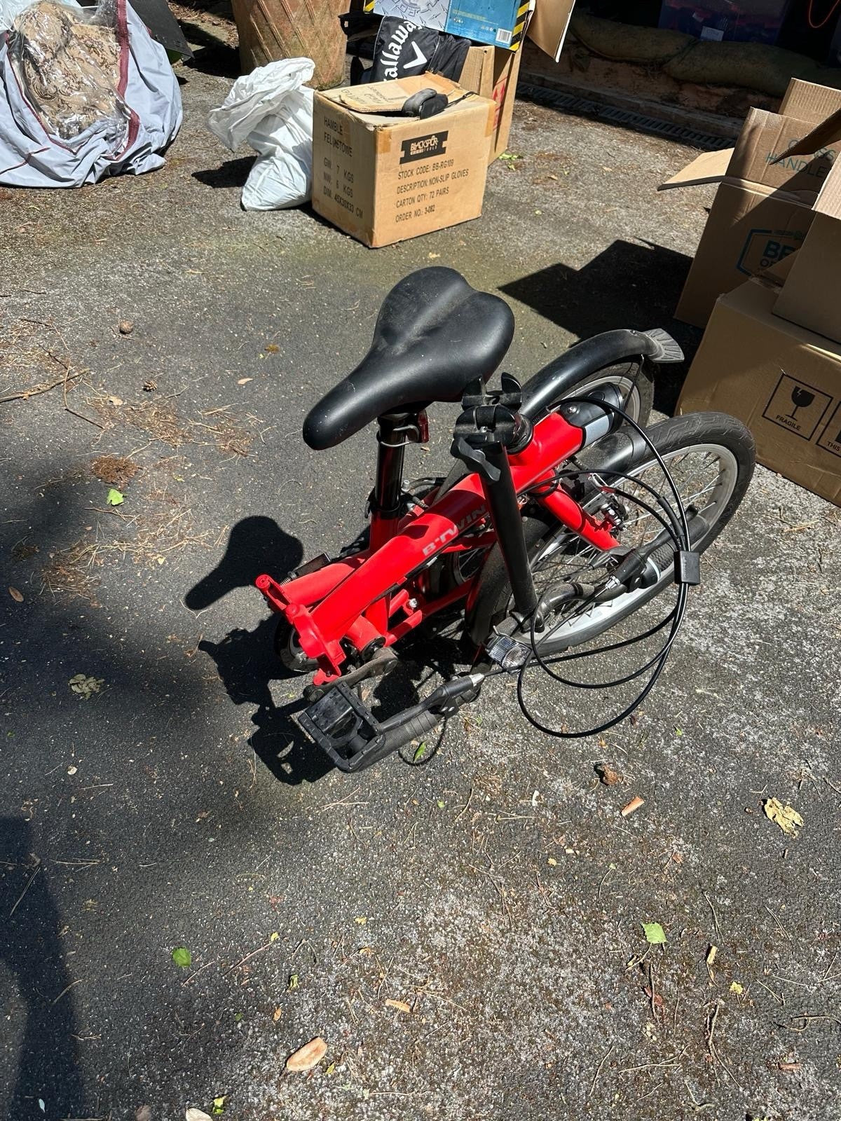 B’Twin Tilt 120 Folding Bike 20” Wheels 6 Speed Bicycle Decathlon Compact Bike