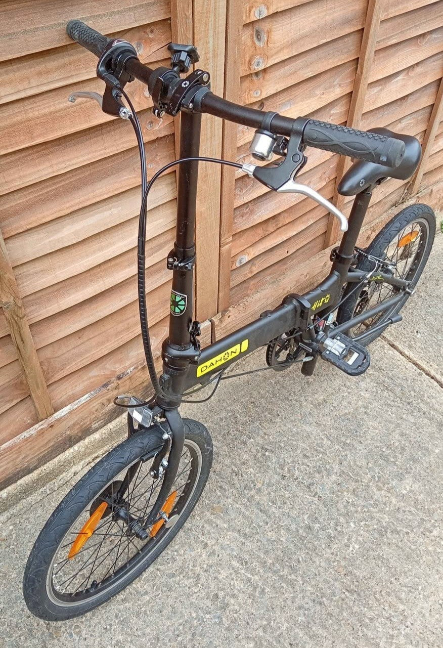Dahon Hit Folding Bike 6-Speed 20in Black Unisex Bicycle Lightweight Easy Fold