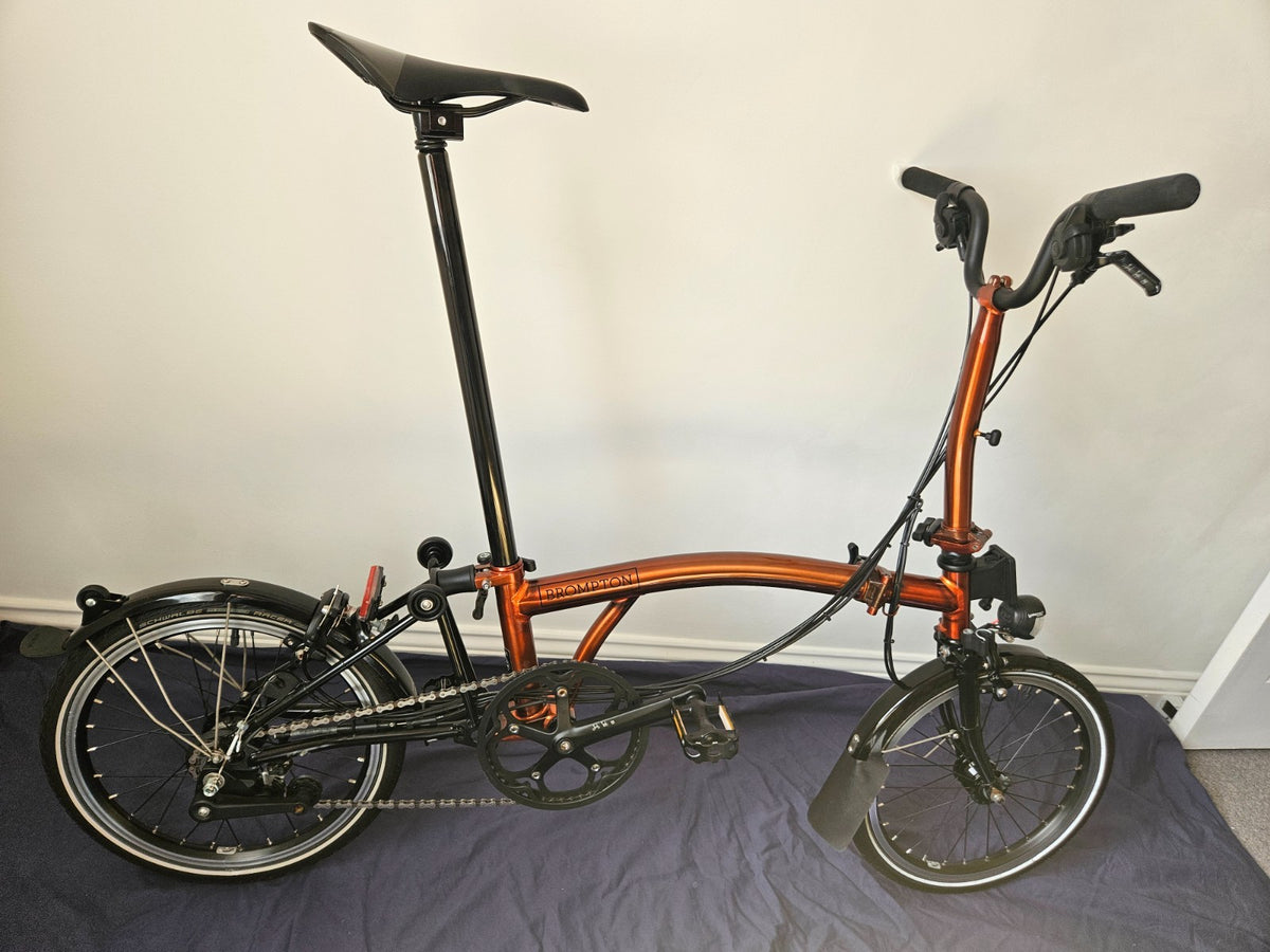 Brompton M6L-X Superlight Titanium 6 Speed Flame Lacquer Excellent Condition
