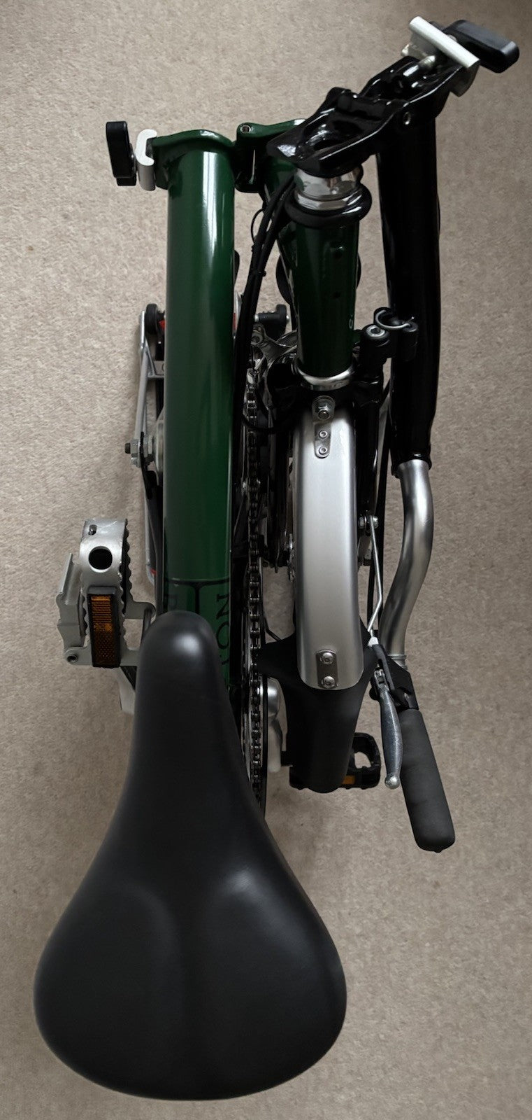 Brompton M3R folding bicycle in Racing Green / Black - New Timewarp Condition
