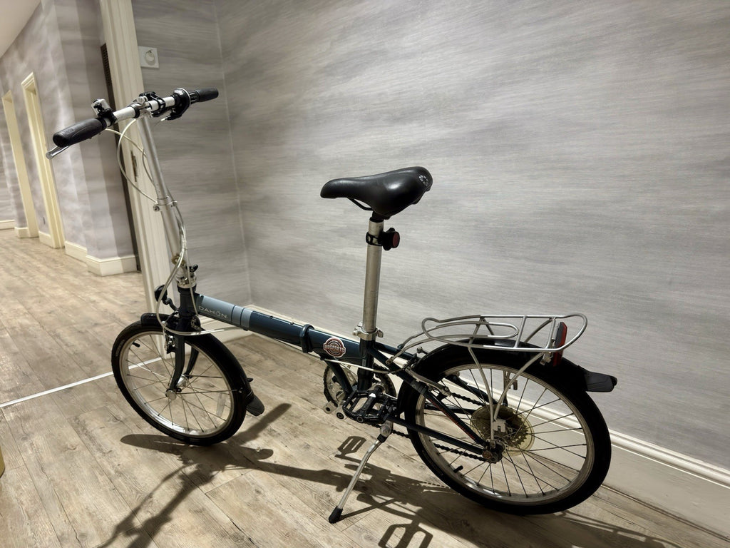 Dahon Horus 20in Folding Bike Blue Rear Rack Mudguards Derailleur Rim Brake
