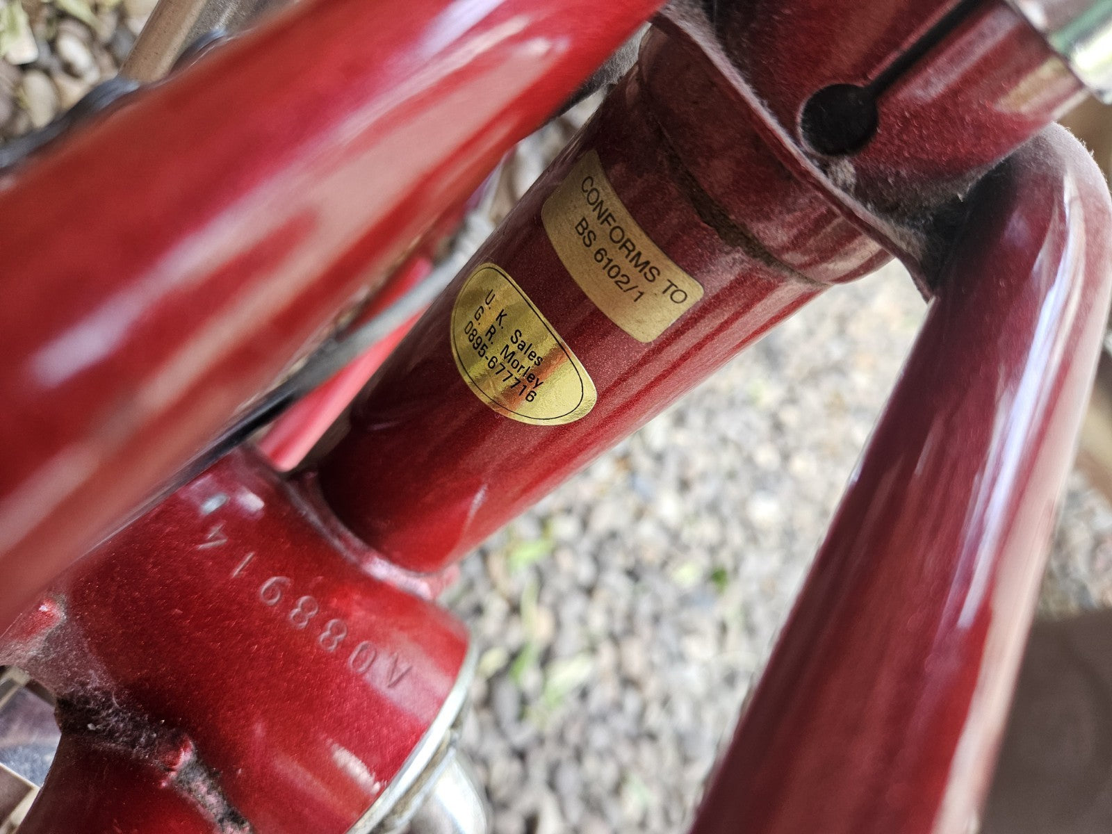 Vintage Dahon Classic III Folding Bike  3-Speed Sturmey Archer metallic red