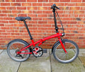 Unisex Adults Men's Women's Decathlon Oxylane Red Folding Bike
