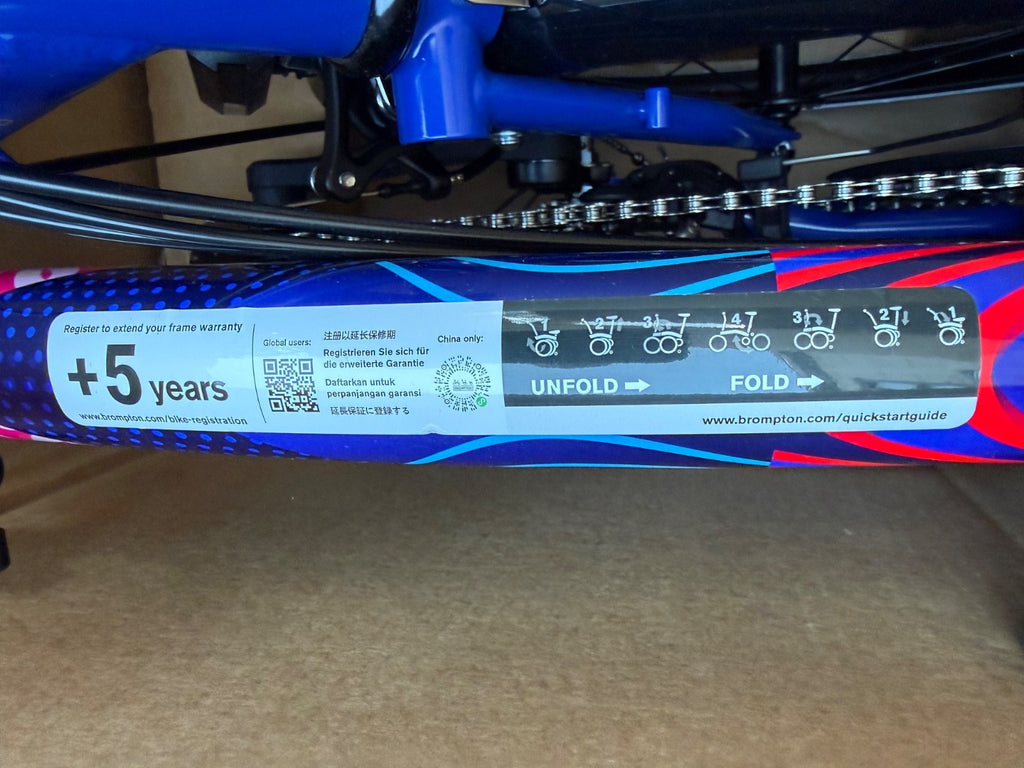 BRAND NEW Brompton P Line - 12 speed - Team GB Olympic Special Edition