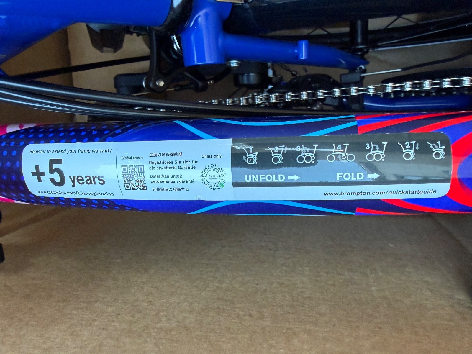 BRAND NEW Brompton P Line - 12 speed - Team GB Olympic Special Edition