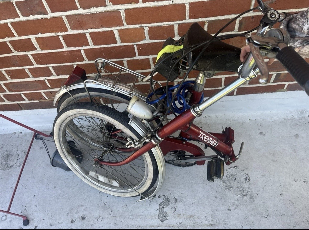 Vintage Trekker Folding Bike Red