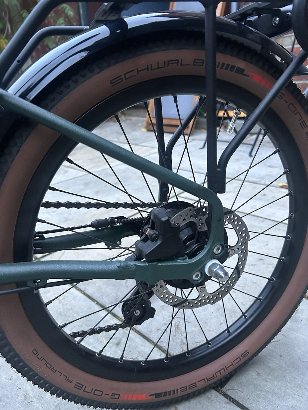 NEW Brompton G Line Green - L 20in Wheels Mechanical Disc Brakes Rack
