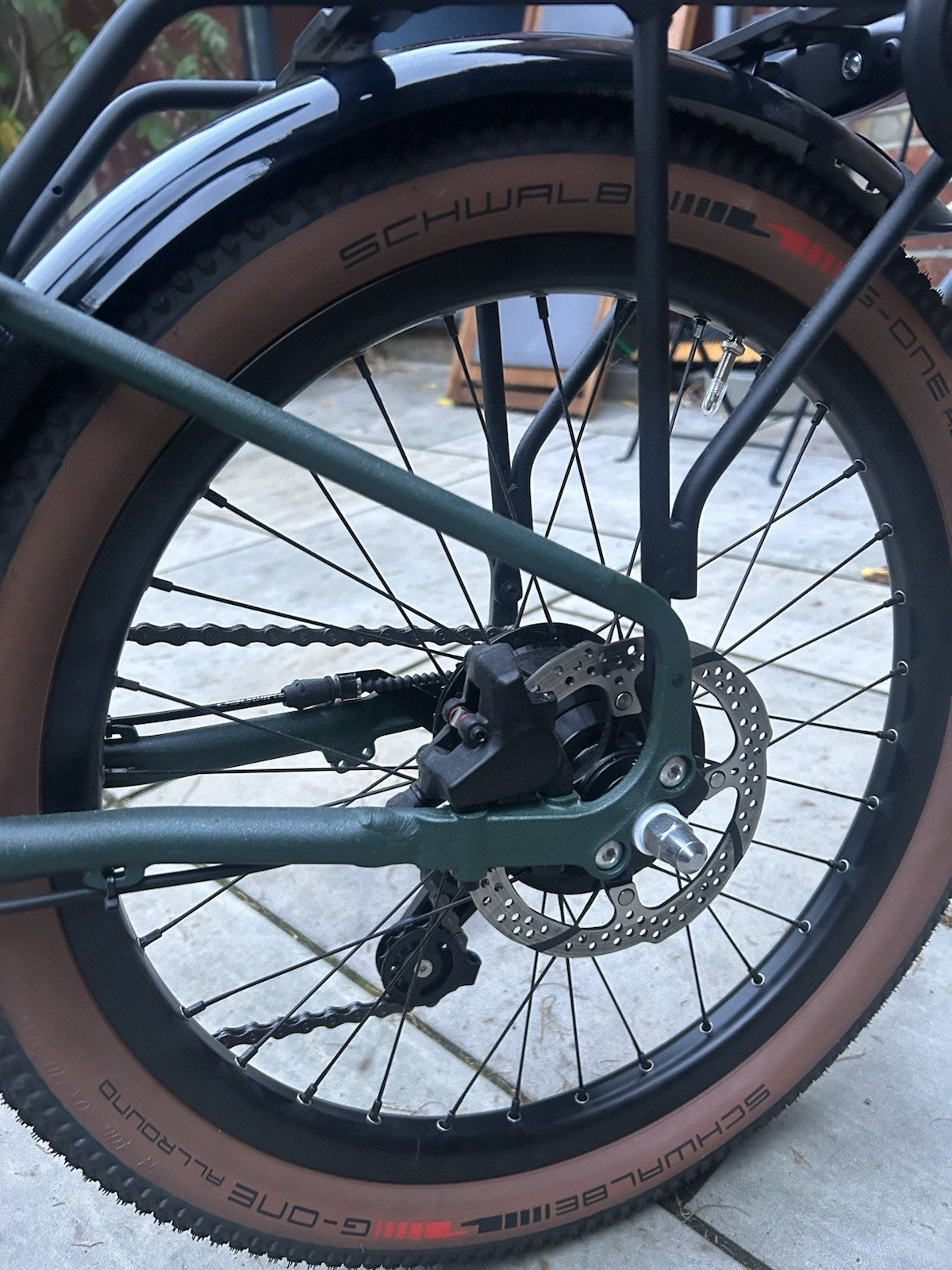 NEW Brompton G Line Green - L 20in Wheels Mechanical Disc Brakes Rack