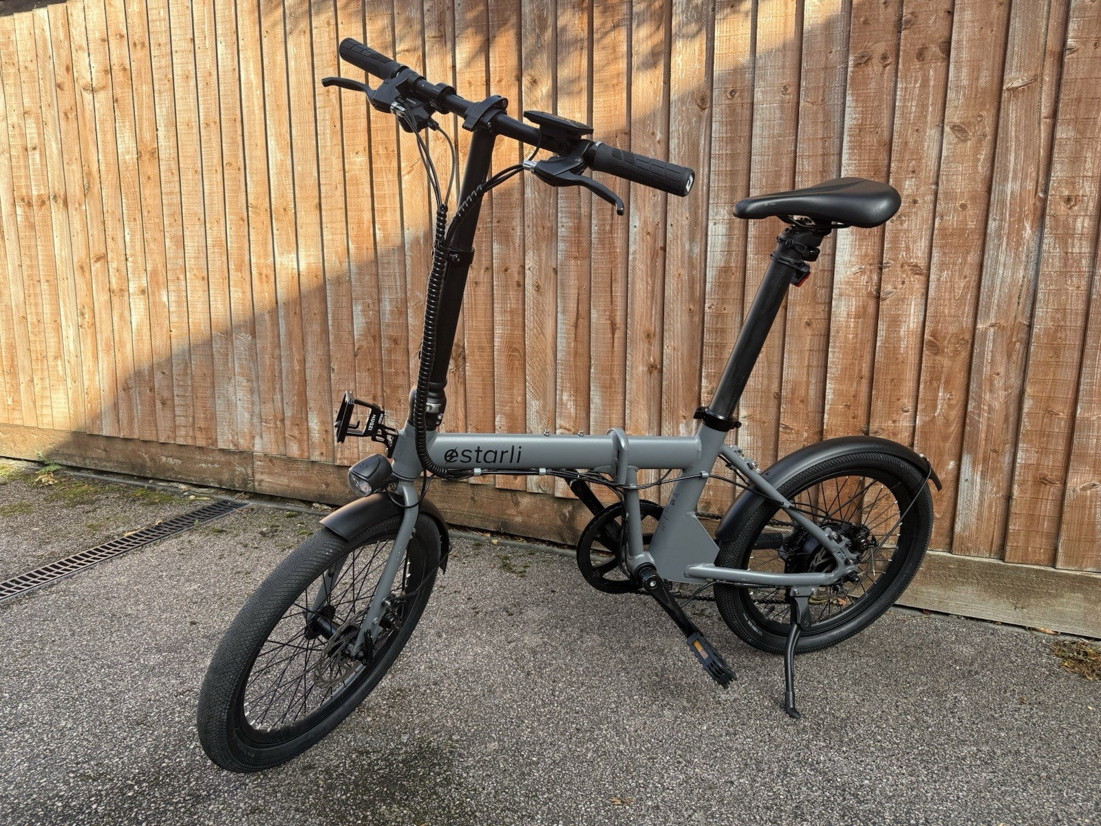Estarli Folding Bike Grey 20 Inch 7 Speed Commuter