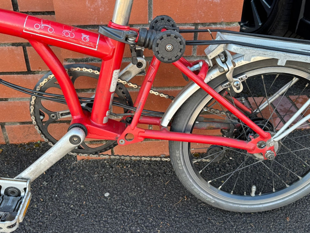 Brompton C Line M6R (6 Speed)  folding bicycle - Red