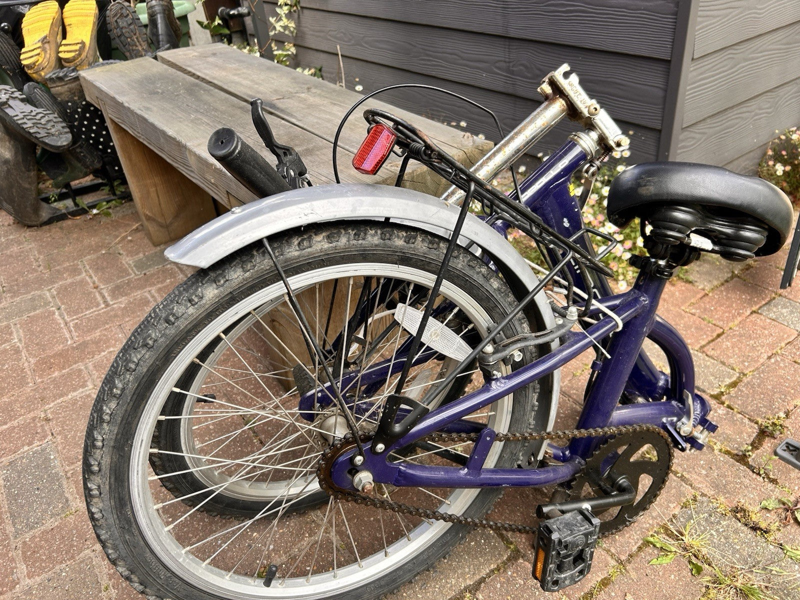 Apollo Tuck 20'' Lightweight Folding Bike Single Speed Blue