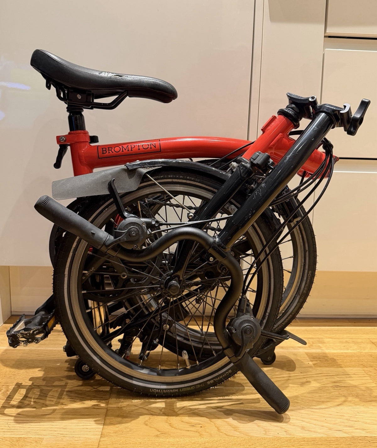 Brompton M6L - Black Edition / Rocket Red