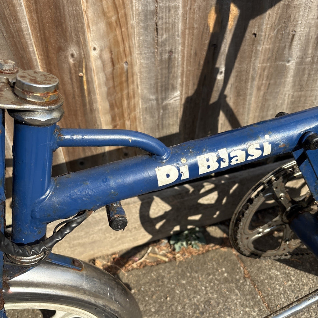 Vintage DI BLASI Folding Bike- Navy 4 Gears