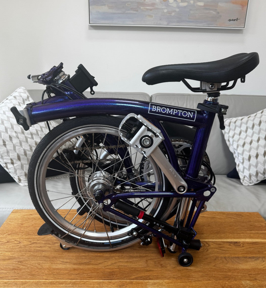 Brompton M6L Folding Bicycle - PURPLE METALLIC - 6 Speed - MINT