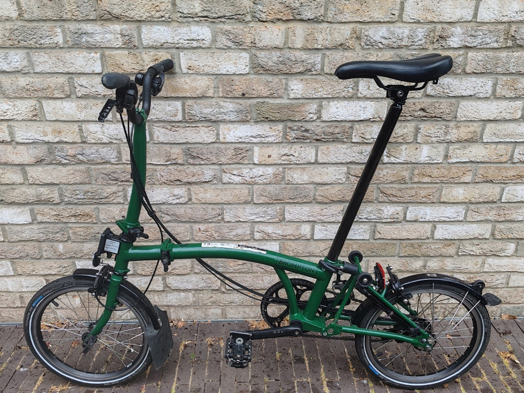 2024 Brompton C Line Explore M6L 6 Speed Folding Bike Racing Green