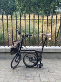 Brompton C Line 12-Speed Folding Bike Black Lacquer Used London N7