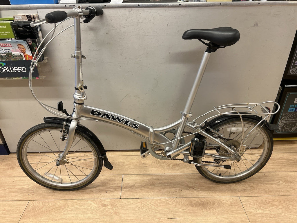 Used Dawes Kingpin Folding Lightweight Seatpost Pump Silver Traditional Bike