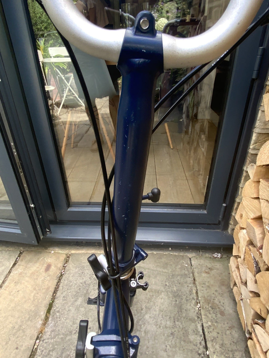 Brompton M3L Folding Bicycle Blue 3-speed - 16' wheel.
