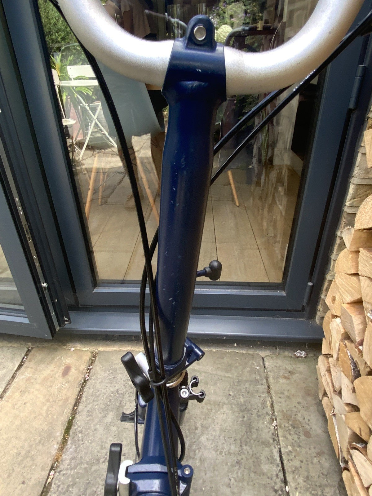 Brompton M3L Folding Bicycle Blue 3-speed - 16' wheel.