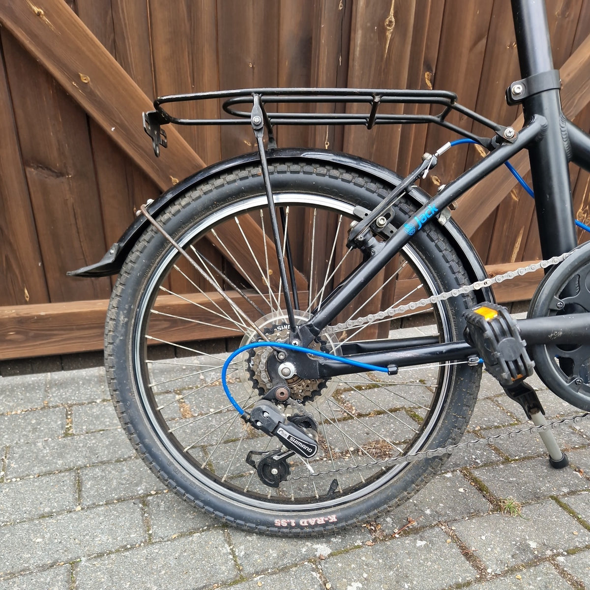 Dawes Jack Folding Bike, 20" Black 6 Speed 12.55 kg Light Weight