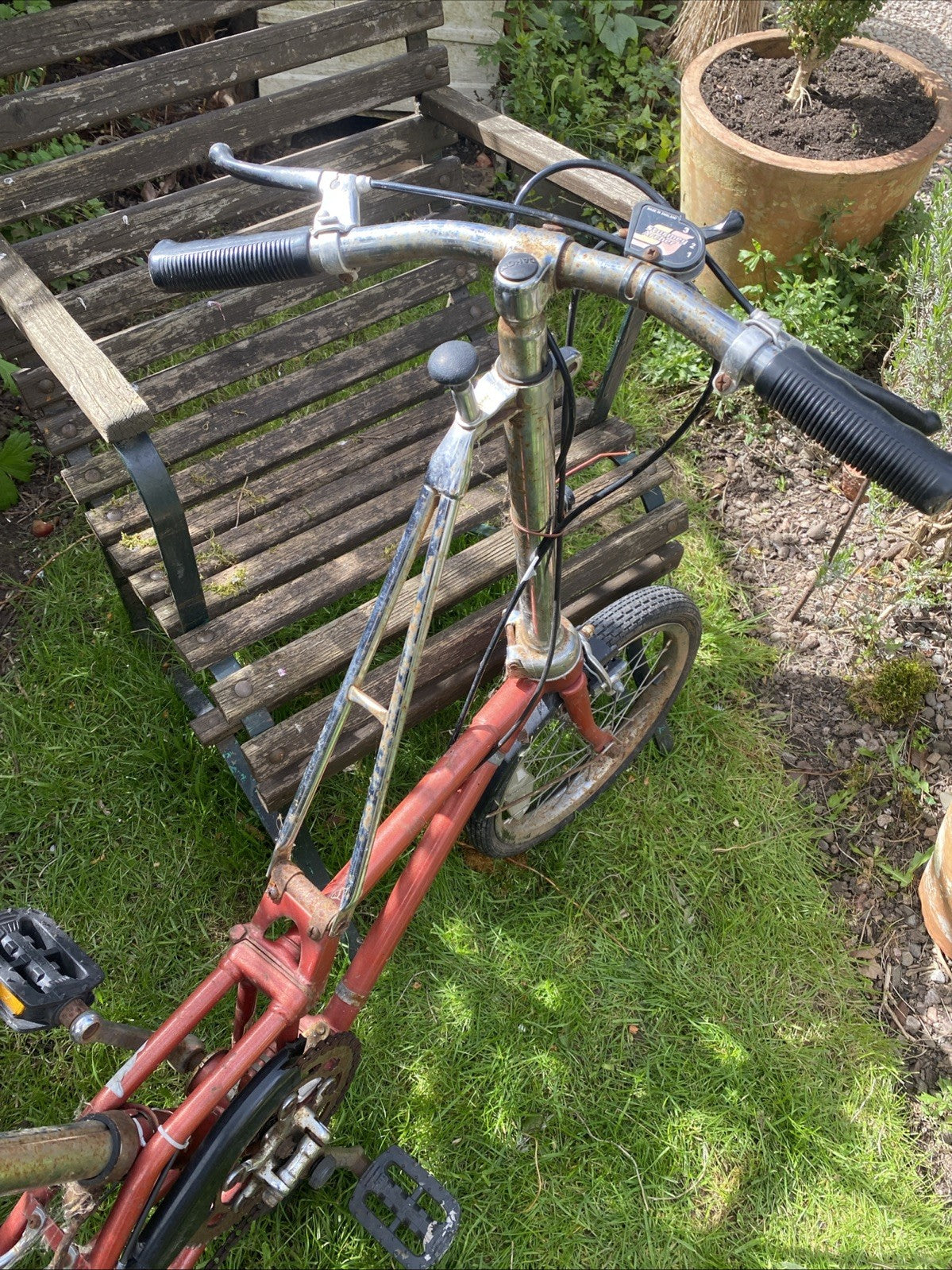 Vintage Dahon Folding Bicycle 3speed For Restoration Barn Find