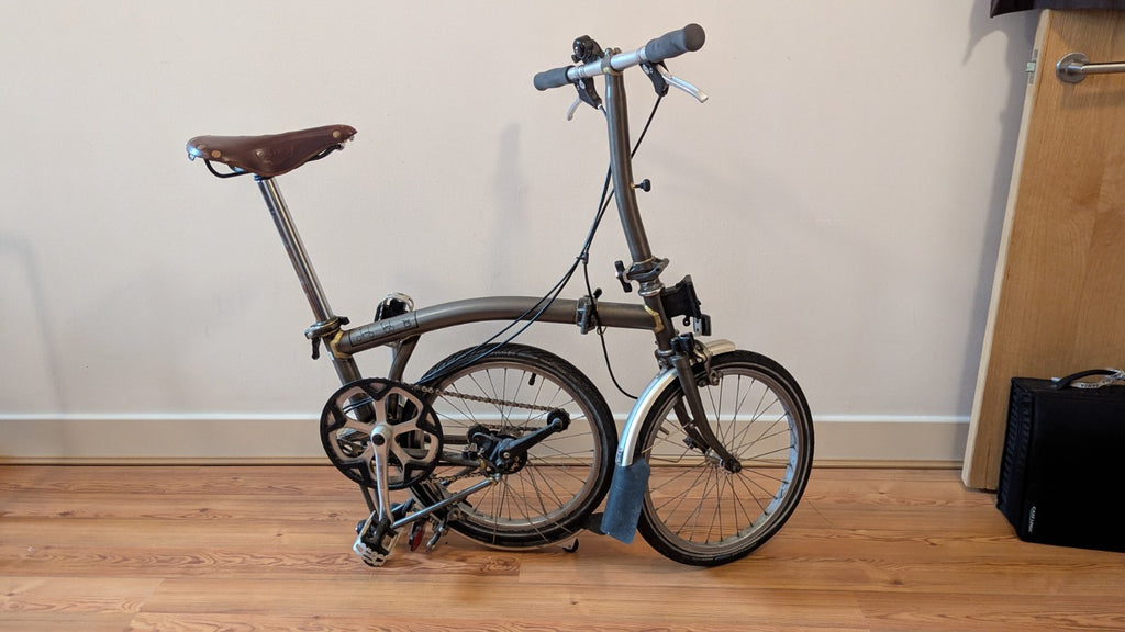 Brompton S3L, 2008 – Original Raw Lacquer – Excellent Condition – Leather Saddle