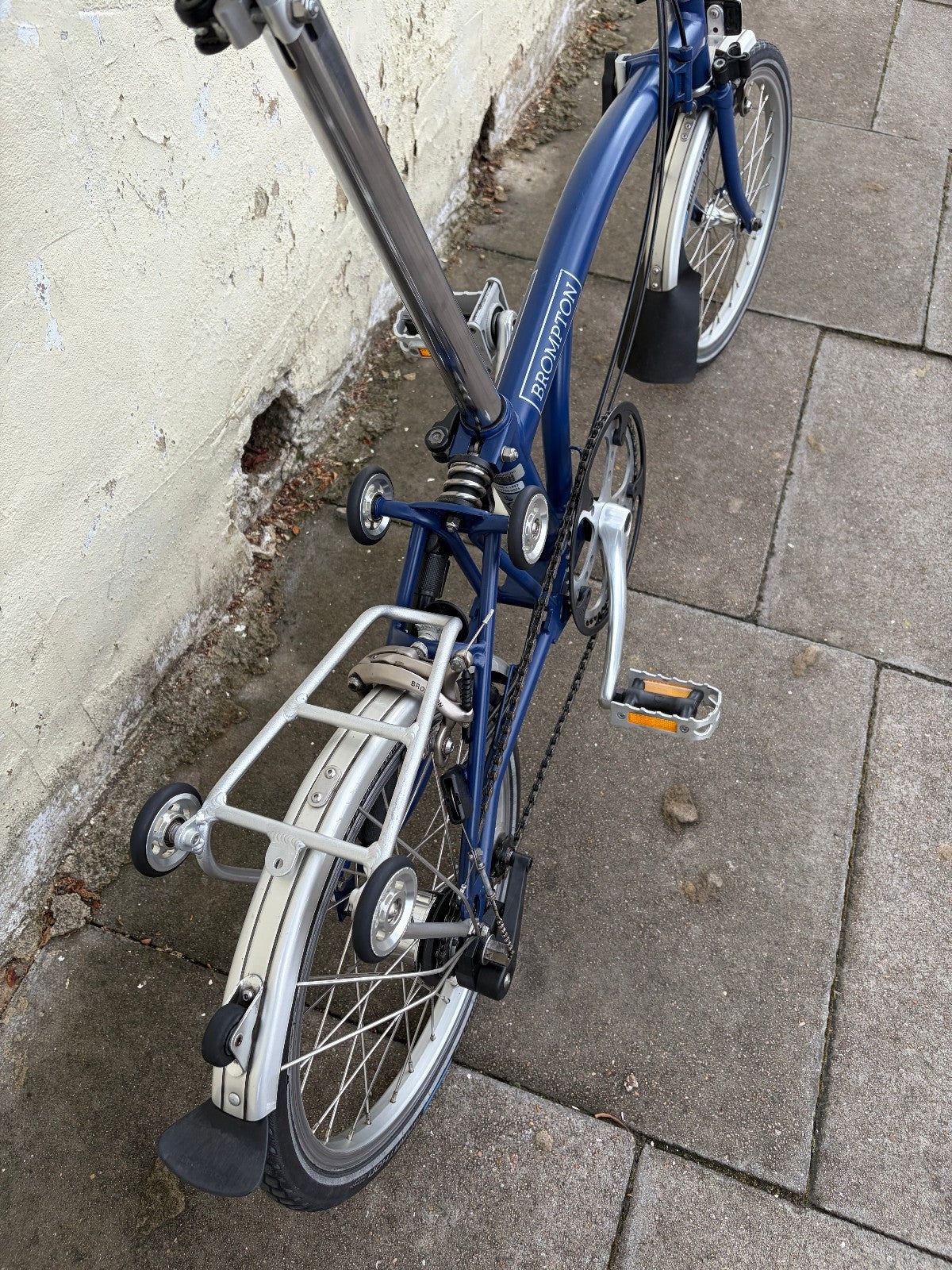 Brompton M3L folding bike 3 speed in two-tone blue
