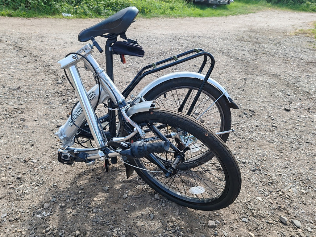 apollo transition folding bike 6 revoshift gears 20inch wheels adults unisex