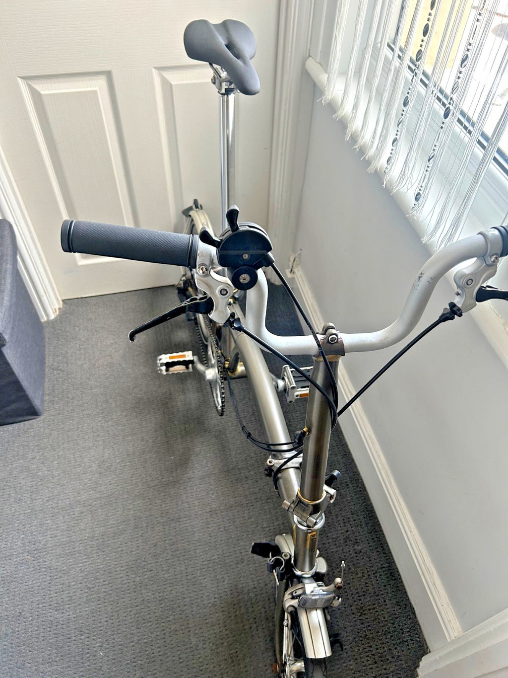 Brompton M3L C-line Folding Bike Raw Lacquer 3 - speed