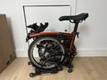 Brompton C Line Folding Bike M6L 2023 In Flame Lacquer Brand New