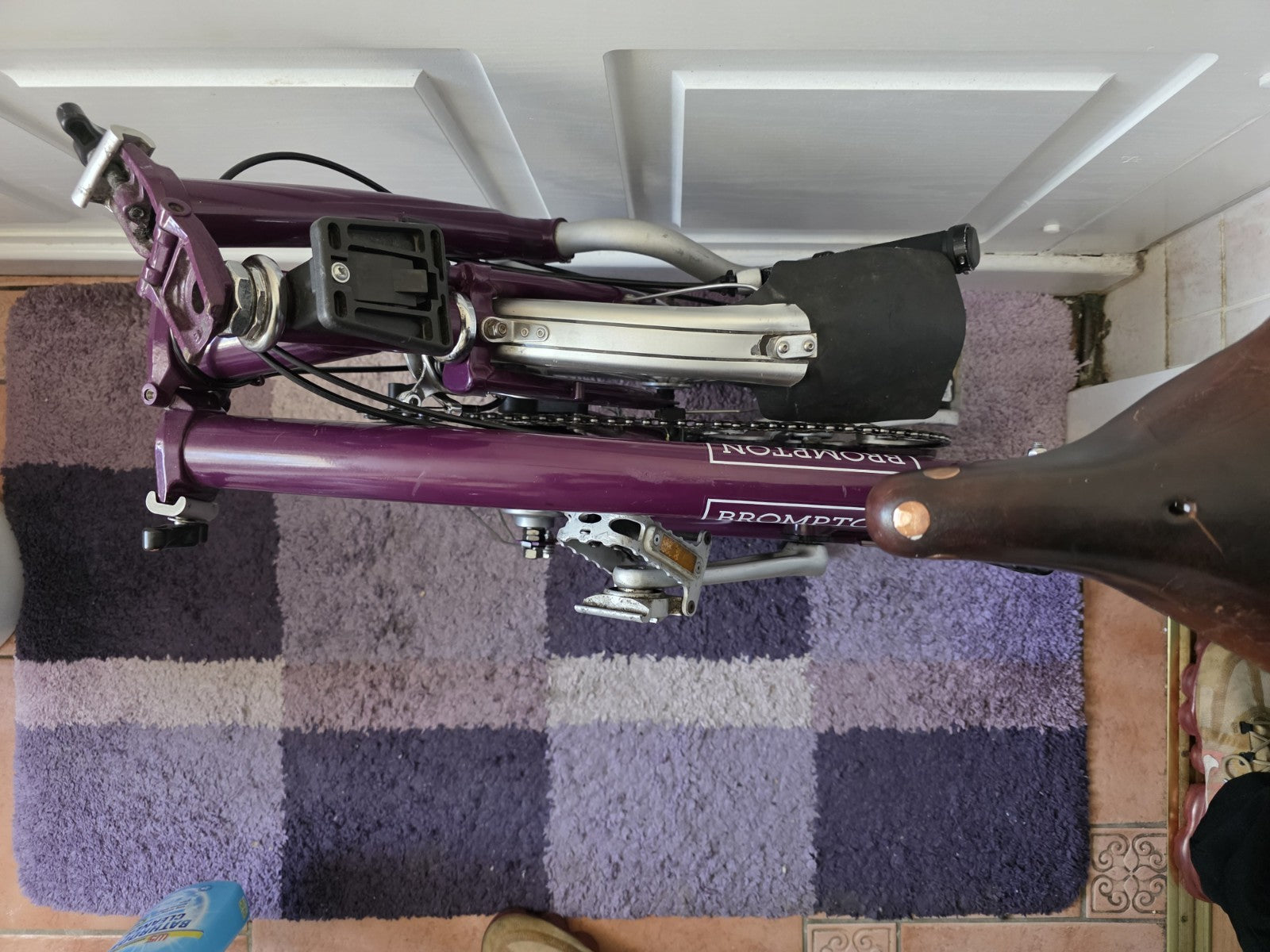 Brompton 3 Speed Bike  M Handle Bar  Good Condition , Brookes Leather Saddle