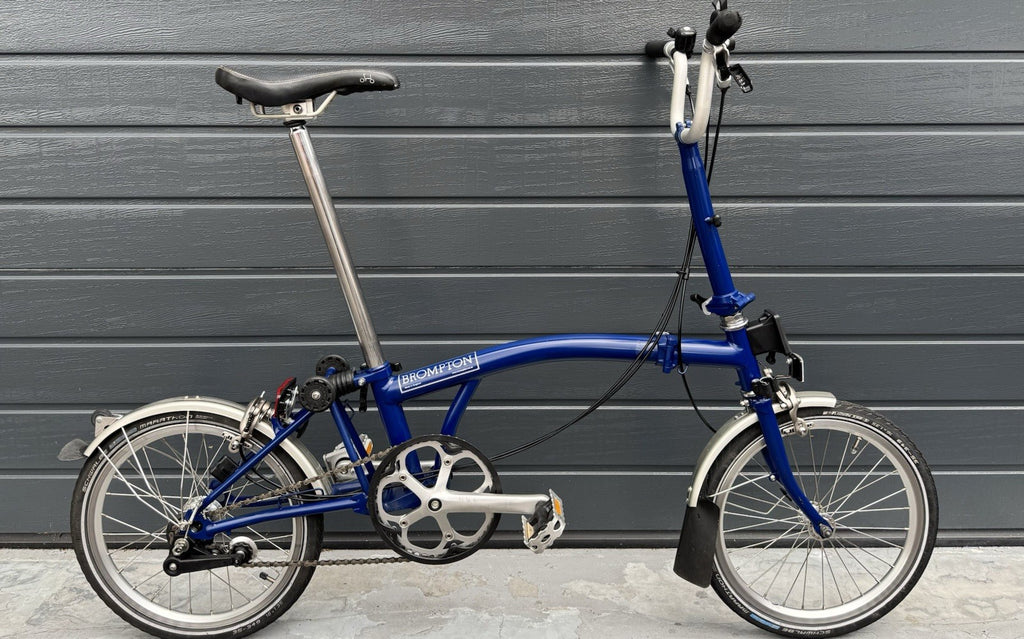 Brompton M3L 3 speed Blue Cobalt Serviced Superb Condition