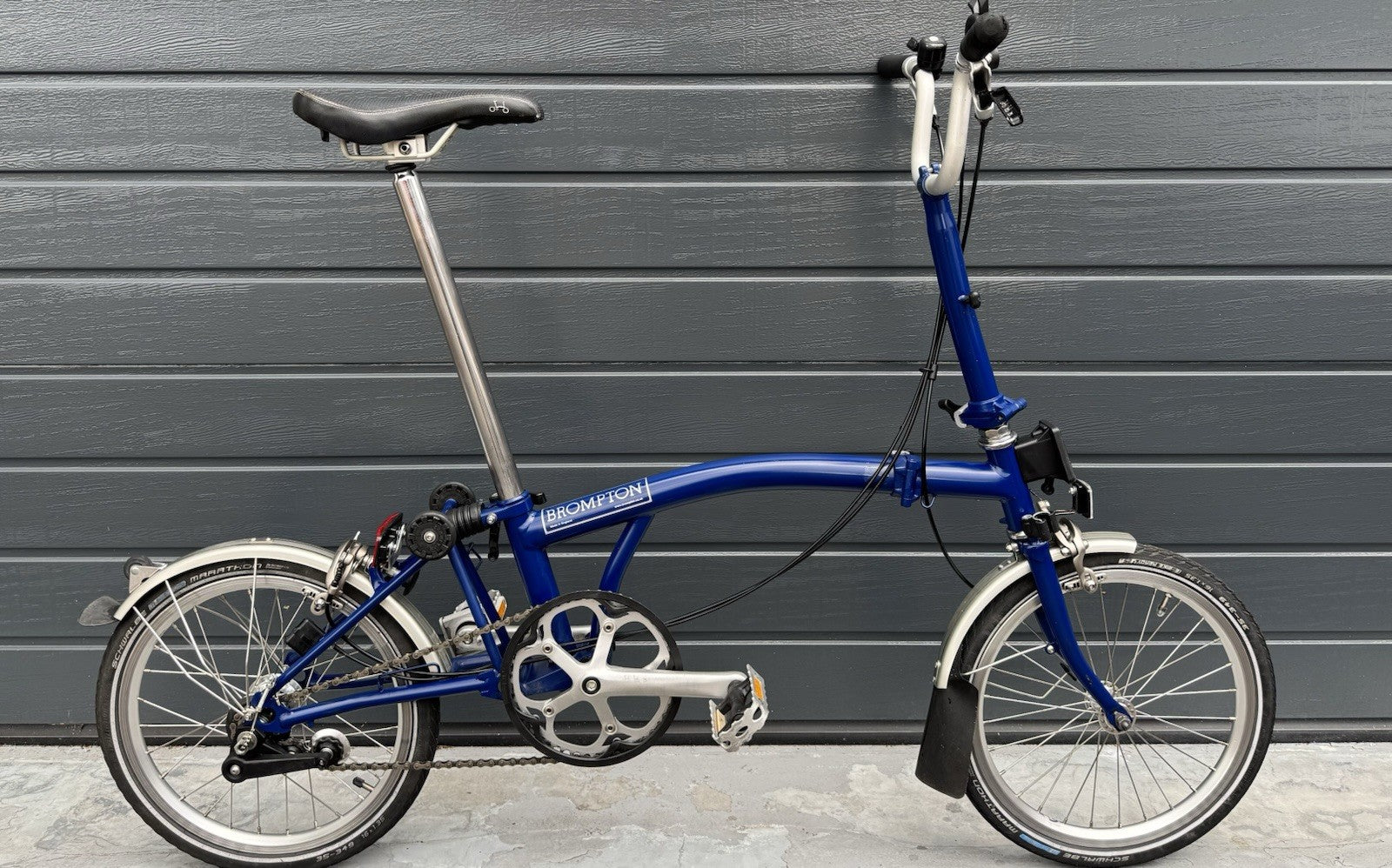 Brompton M3L 3 speed Blue Cobalt Serviced Superb Condition