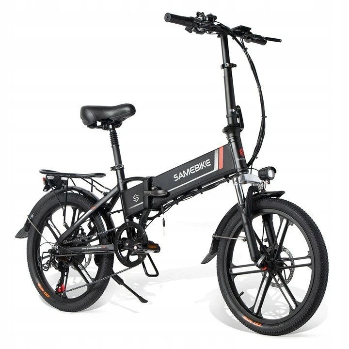 20" Portable Commuter Bike 60Nm 48V 10.4A  Folding City Bike 7 Speed -XD30BL new