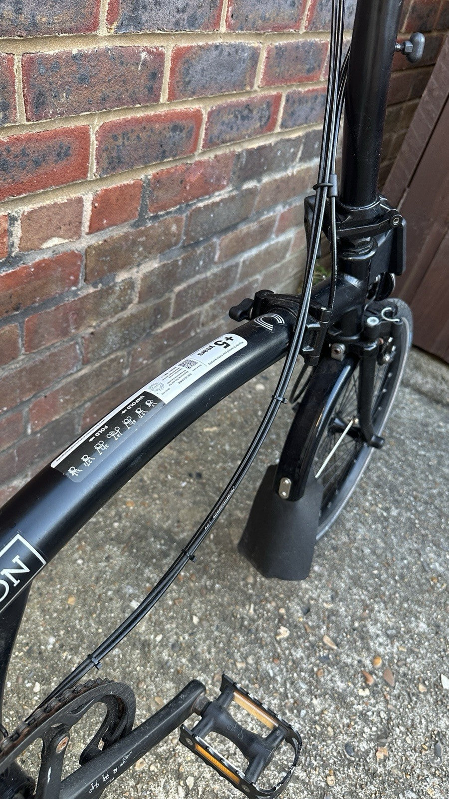 2024 Brompton C Line Explore, 6-speed, Black, High Handlebar