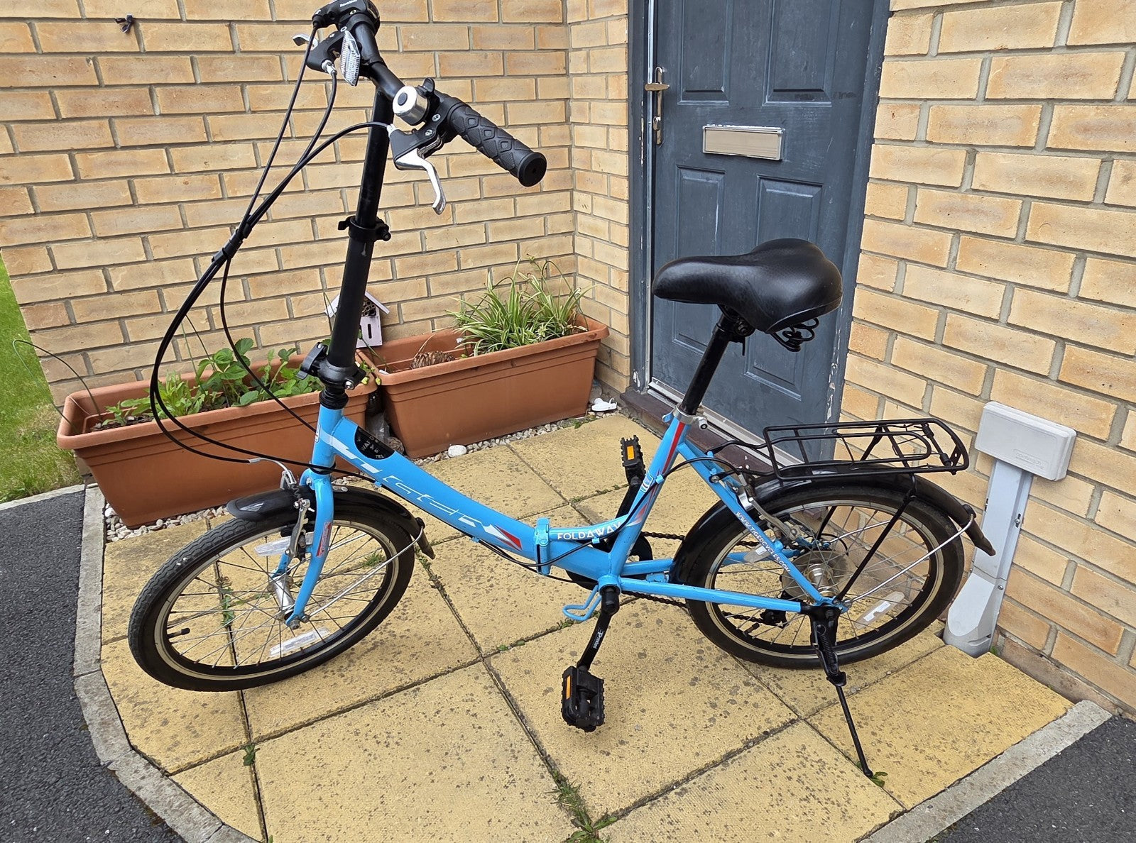 Tiger Foldaway 20" Wheel Folding Bike - 6-Speed Shimano - Blue - Great Condition