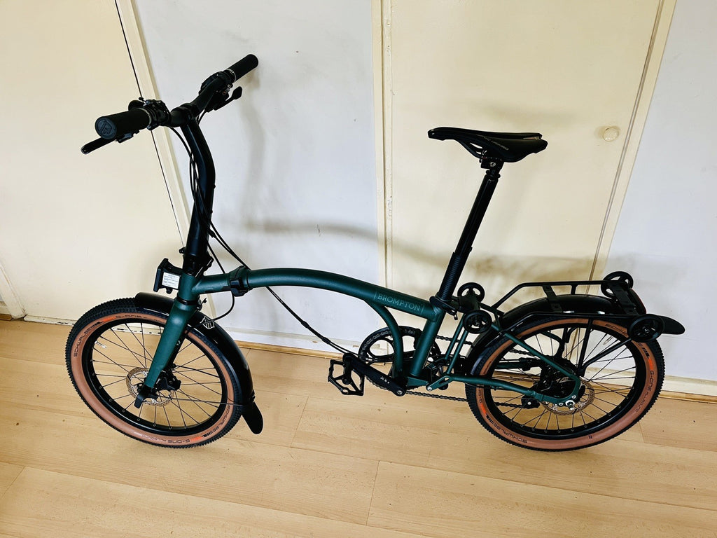 Brompton G Line, 8 speed w Roller Rack - Forest Green - L