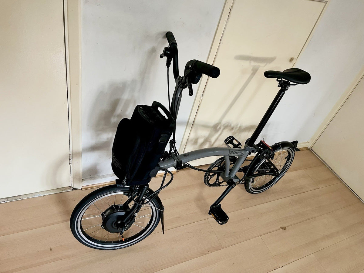 Brompton P Line 4-Speed Folding Bike Stormy Grey Excellent Condition