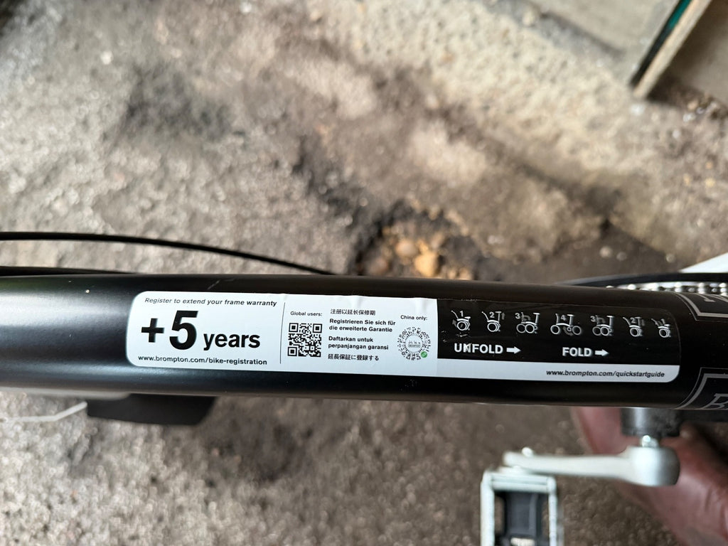 Brompton S3L folding bicycle C Line Equivalent in Satin Black - new