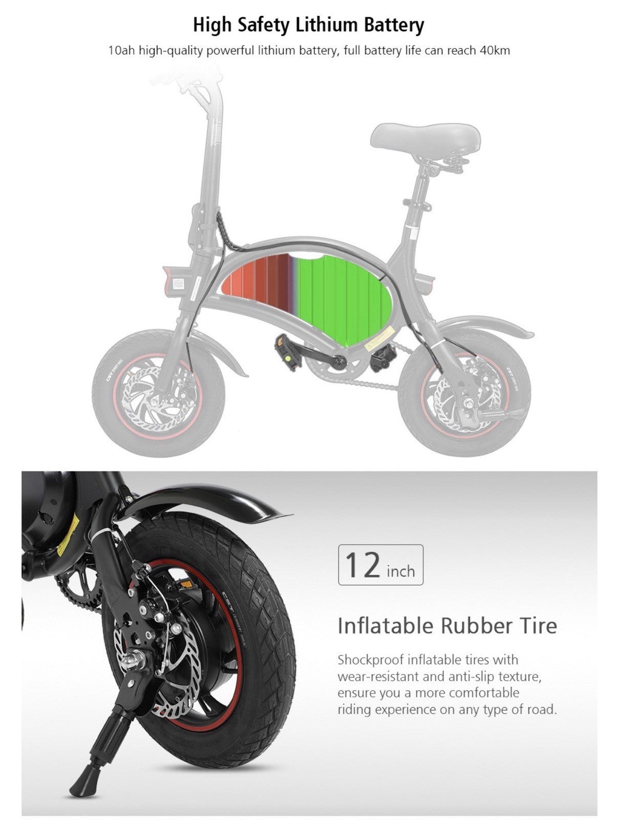Kugoo Kirin V1 bike, also known as the B2 model. Dolphin-shaped frame.