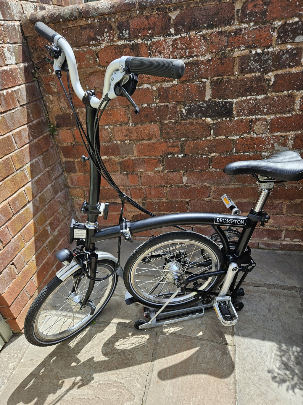 Brompton C Line M6R (6 Speed)  Folding Bicycle - Tempest Blue with front BAG