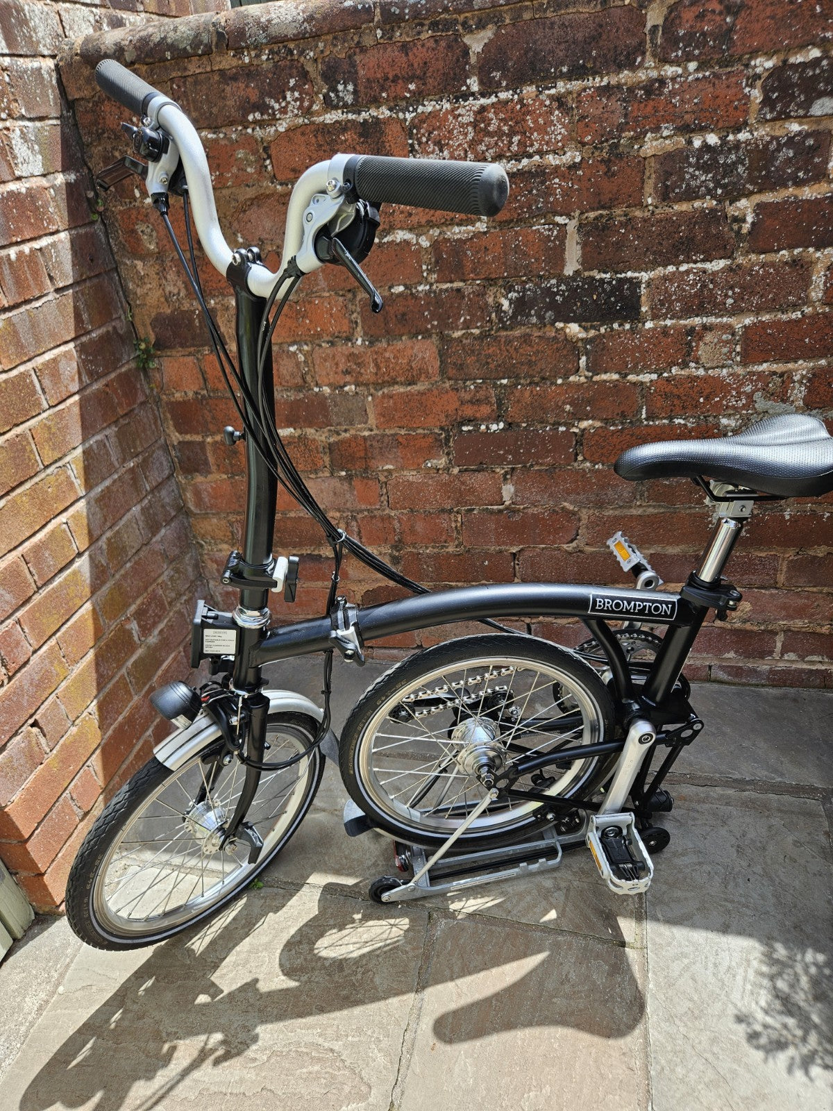 Brompton C Line M6R (6 Speed)  Folding Bicycle - Tempest Blue with front BAG